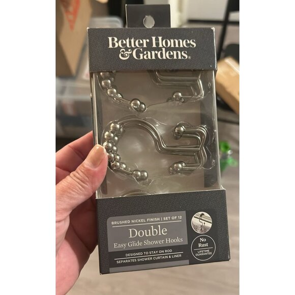 Better Homes & Gardens Rollerball Shower Hooks, Set of 12, Bronze Finish - Picture 1 of 2